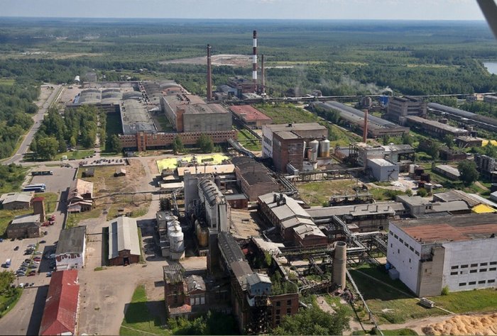 JSC "Syassky Pulp and Paper Mill", Volkhov District, Leningrad Region.