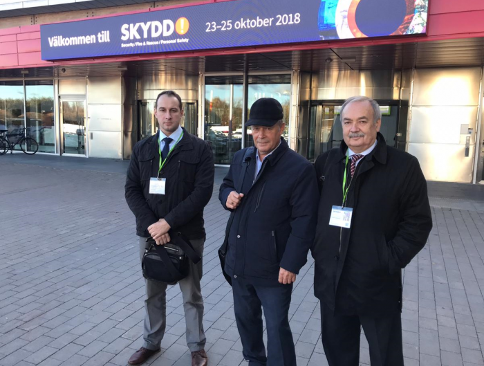 Gefest Enterprise group at the fire safety exhibition SKYDD-2018, Sweden
