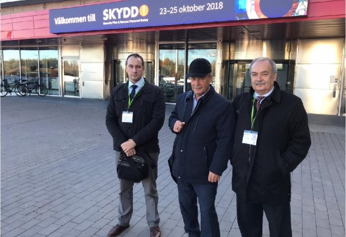 Specialists of “Gefest” Enterprise group are taking part in SKYDD-2018 fire-safety exhibition.