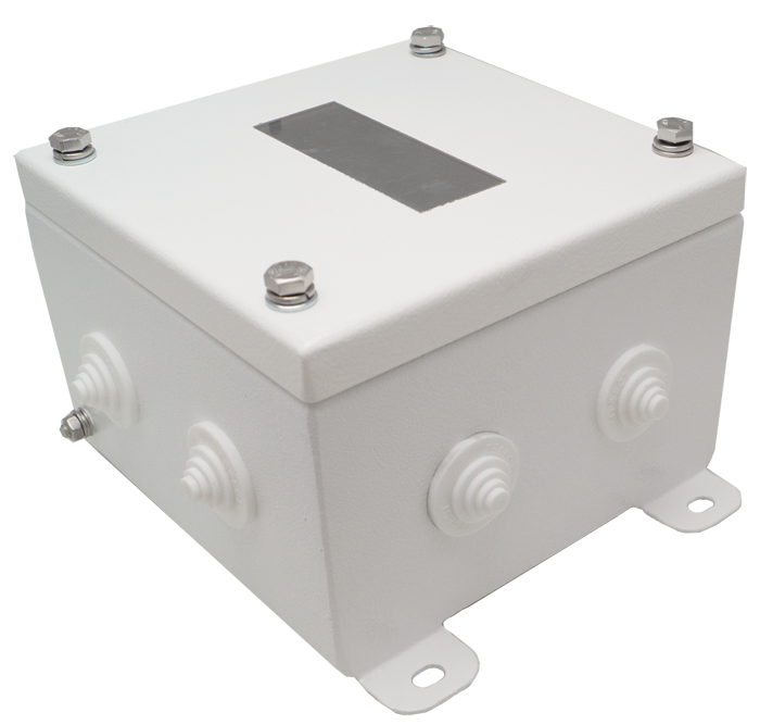 Electrical junction box IP55 with sight glass
