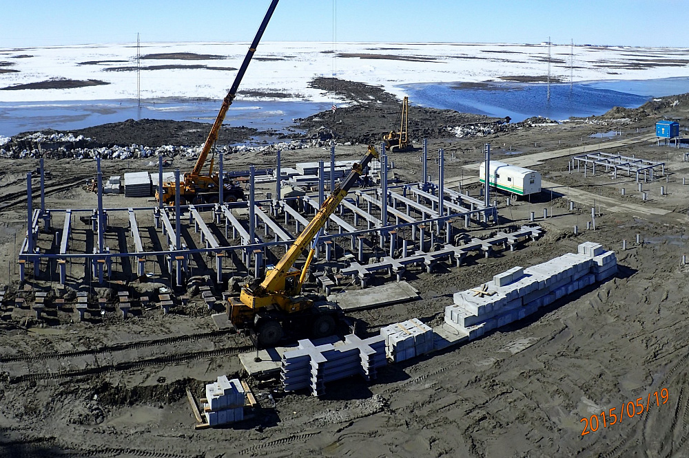 JSC "Lukoil" Driling base on Bovanenkovskiy oil-condensate field.